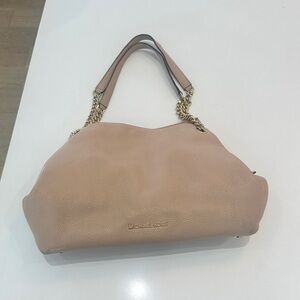 MICHAEL KORS JET SET LARGE LEATHER SHOULDER BAG